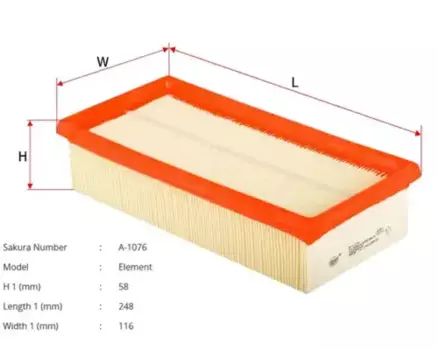 Фильтр воздушный SAKURA A1076