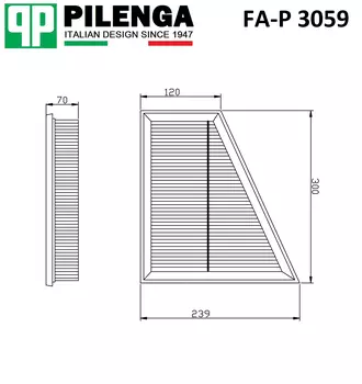 Фильтр воздушный PILENGA FA-P 3059
