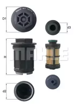 Фильтр выхлопной системы KNECHT UX3KIT