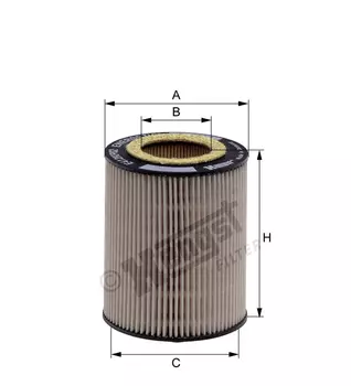 Топливный фильтр HENGST E412KP02 D55 Industrial application