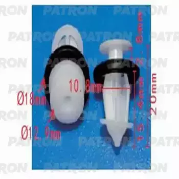 Фиксатор пластиковый TOYOTA применяемость: обшивка двери P371237 PATRON