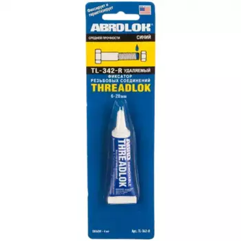 фиксатор резьбовых соединений! синий, средней фикс. 6г\ TL-342-R ABRO