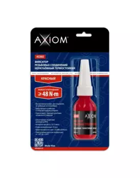 фиксатор резьбы! термостойкий, неразъёмный, красный, 10мл\ AS302 AXIOM