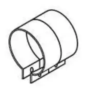 FLEX CLAMP S.S. D 106,6/101,6 Хомут гофры 99303T DINEX