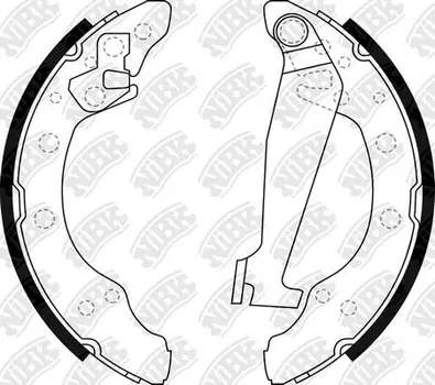 FN0534-NIBK колодки барабанные!\ Audi 100/A2, VW Golf 91-05