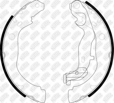 FN0673-NIBK колодки тормозные барабанные !\ Renault Duster 1.6/1.6DCi 10>