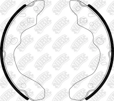 FN3394-NIBK колодки барабанные!\ Mazda 323 1.3i-2.0D 91-98