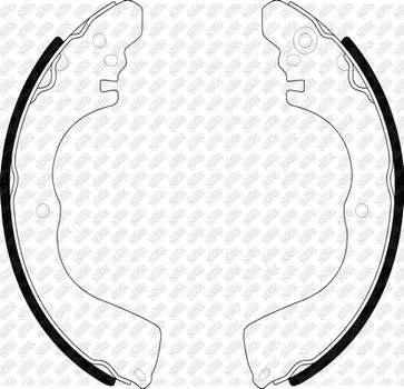 FN6723-NIBK колодки барабанные з.\ Mitsubishi Pajero Pinin/Space Wagon 2.0/2.4D/TD 99>