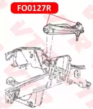 FO0127R САЙЛЕНТБЛОК ВЕРХНЕГО РЫЧАГА ПЕРЕДНЕЙ ПОДВЕСКИ VTR