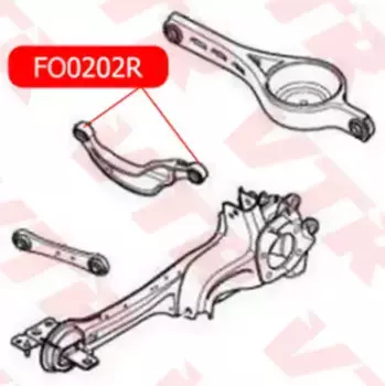 FO0202R САЙЛЕНТБЛОК ПОПЕРЕЧНОГО РЫЧАГА ЗАДНЕЙ ПОДВЕСКИ VTR