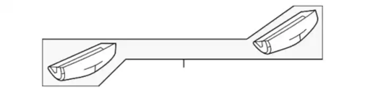 Фонарь габаритный MAZDA BBM451274B