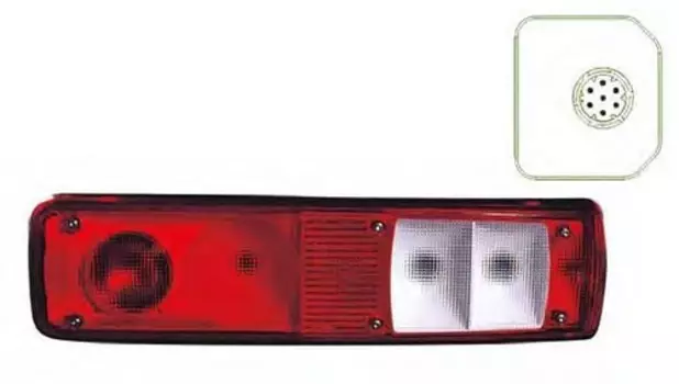 Фонарь задний DEPO 551-1972R-WE