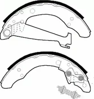 FSB408 4046.01=520SBS=057 101-SX=361578B !колодки барабанные\ Audi 80 89-94, VW Golf III 91-97