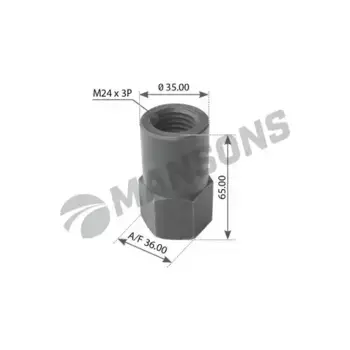 Гайка автомобильная MANSONS 100.513