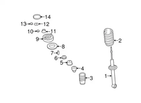 Гайка автомобильная MITSUBISHI MS440002