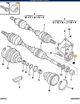 Гайка автомобильная PSA 6935 84
