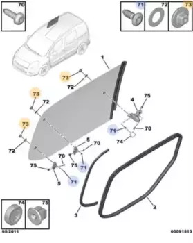 Гайка автомобильная PSA 8573 79