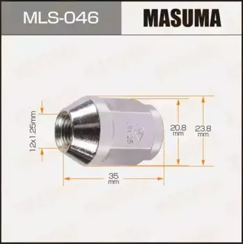 Гайка колесная MASUMA MLS-046 M12x1.25 R (правое) конус закрытая