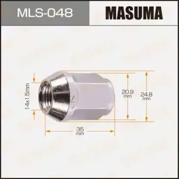 Гайка колесная MASUMA MLS-048