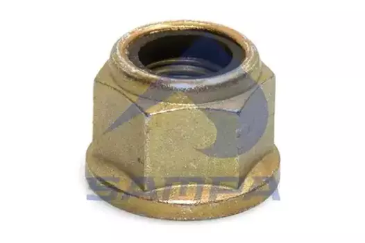 гайка с фланцем! M18x2 H=24 ключ-SW27 тип резьбы самостопорящийся\ MAN