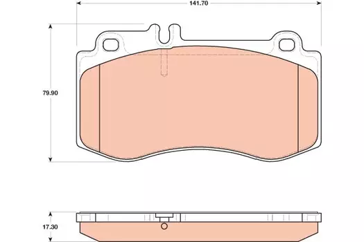 GDB1822 [0054207720] !колодки дисковые п.\ MB W212/S212 E500 5.5 09>