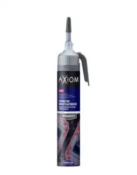 герметик! многоцелевой, высокотемпературный, чёрный, нейтральный, с автоподачей, 200мл\ AS207 AXIOM