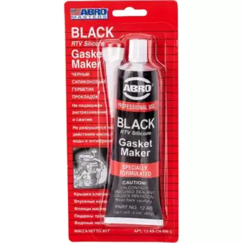 герметик прокладок! черный 85гр Abro Masters (узкий блистер)\ 12-AB-CH-RW-S