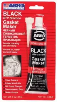 герметик силиконовый !черный 85g\ 12-AB-CH ABRO