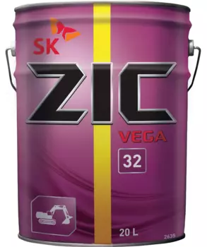 Гидравлическое масло ZIC VEGA 192634 ISO 32 синтетическое 20 л