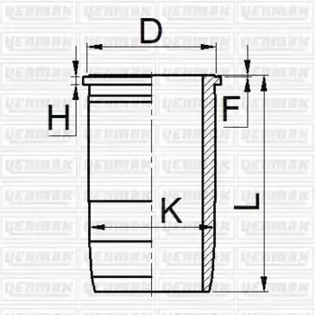 гильза цилиндра! d130 с канавкой охлаждения R6/8 H+F=10.12 +1.1\ MB OM501-502 LA 51-05684-000 YENMAK