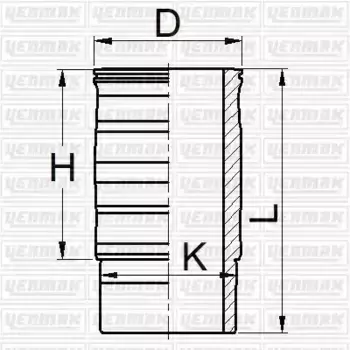 гильза цилиндра! d130\ Scania P/R DC13 51-05932-000 YENMAK