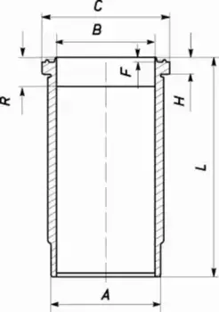 гильза! d127\ Scania дв.DS/DSC1101/11/23/11/27 061 WN 09 MAHLE