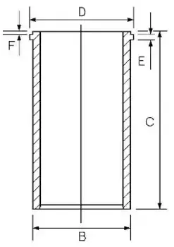 гильза! d92\ VW Taro 2.4D & 4WD 91-96 1404013000 GOETZE