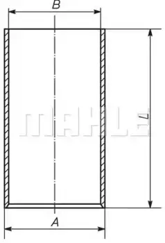 гильза !\MB OM366 004 WV 10 00 MAHLE