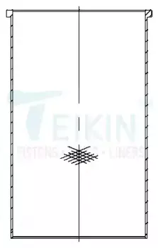 Гильза Nissan TD25 d92.9 хонингованная с буртом (11012-44G05) Teikin LFF44255