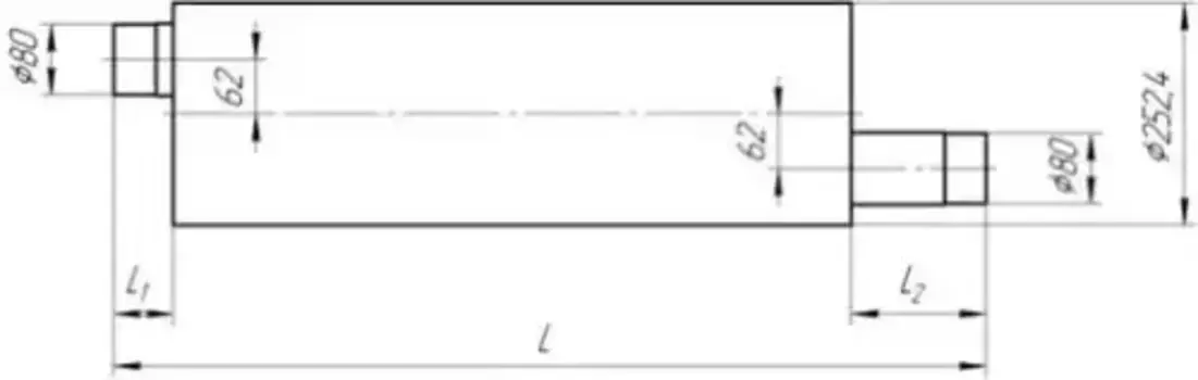глушитель! L=966, L1=68, L2=118, под шар. соединение \МАЗ-437041 457041-1201010 БААЗ