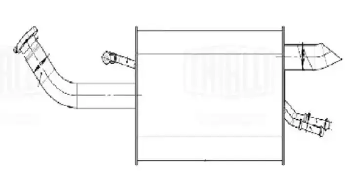 глушитель!\ Mitsubishi Colt 1.1i/1.3i 04-12 EMM 0530 TRIALLI