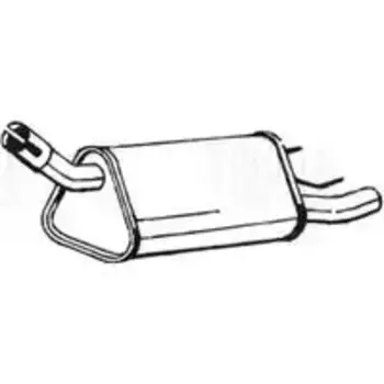 глушитель! основной, алюм. сталь\ Opel Corsa B 1.2-1.4i/1.5-1.7D/TD 93-01 EMM 2108 TRIALLI