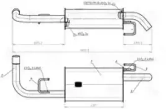 глушитель! основной L1155\ Nissan Pathfinder R51 2.5dCi 05> EMM 1120 TRIALLI