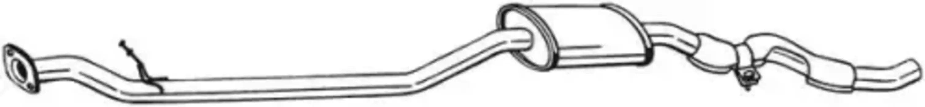 глушитель средня часть!\ Nissan Qashqai 2.0i 16V 06> 287-237 BOSAL