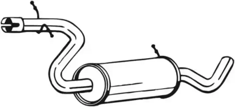 глушитель средняя часть!\ Audi A3 2.0FSi BVY/BMB/BLX/BLR/AXW 03-07 105-877 BOSAL