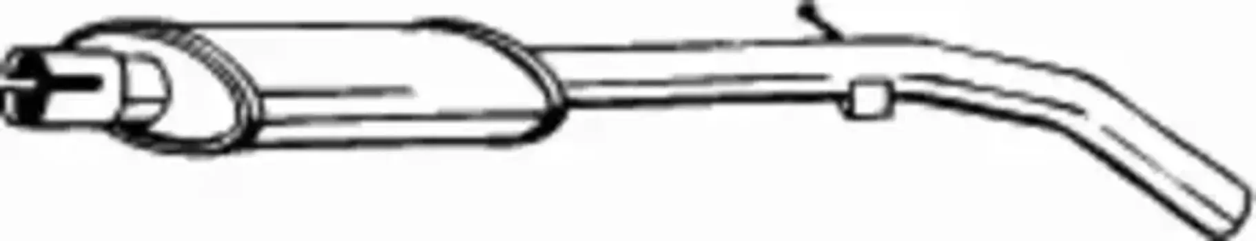 глушитель средняя часть!\ Fiat Punto 1.1 93-99 148-121 BOSAL