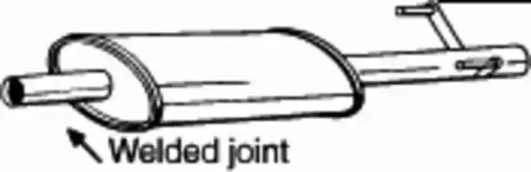 глушитель средняя часть!\ MB Sprinter 2.3D OM601 95-00 175-421 BOSAL