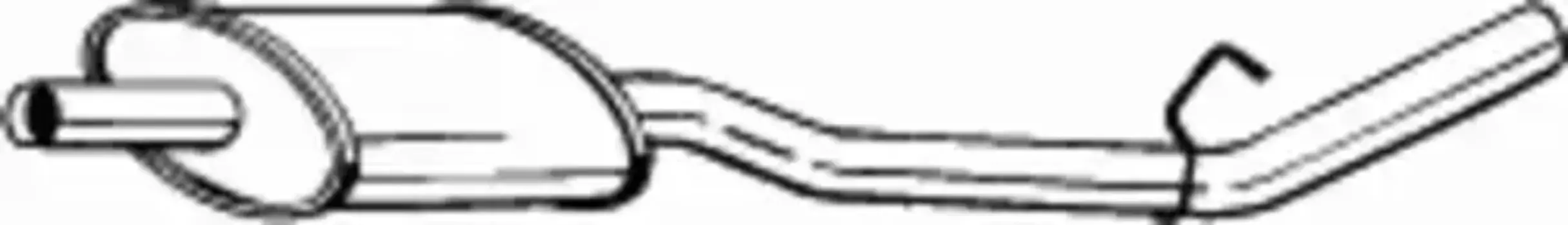 глушитель средняя часть!\ Renault Kangoo 1.2i 97-02 200-267 BOSAL