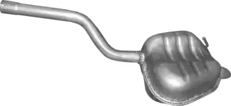 глушитель задн. часть!\ Skoda Octavia II 1.2 FSi 24.89AL POLMOSTROW