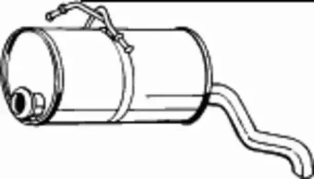 глушитель задняя часть!\ Citroen Berlingo, Peugeot Partner 1.1i/1.4i/1.6i 03-08 190-129 BOSAL