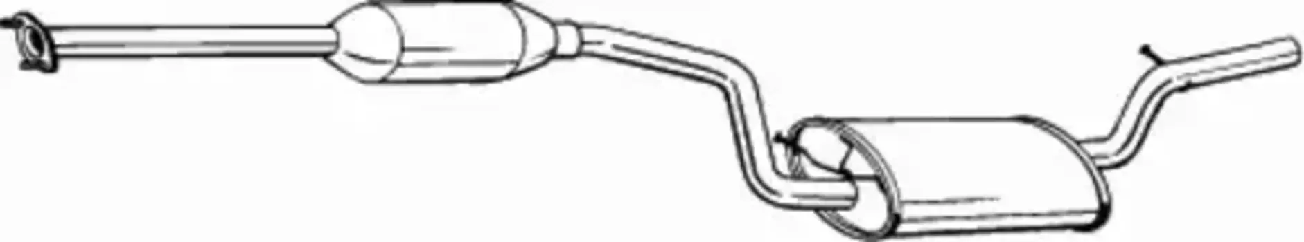 глушитель задняя часть!\ Mazda 3 1.4/1.6 16V 0308/3 1.6 08-14 288-203 BOSAL