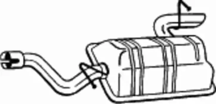 глушитель задняя часть!\ MB Vito/Viano 2.2CDI OM646 03> с длин. базой 175-441 BOSAL