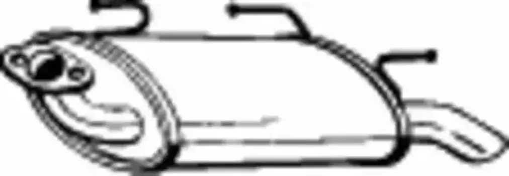 глушитель задняя часть!\ Nissan Almera 1.5i/1.8i 16V 01-02 sedan 145-611 BOSAL