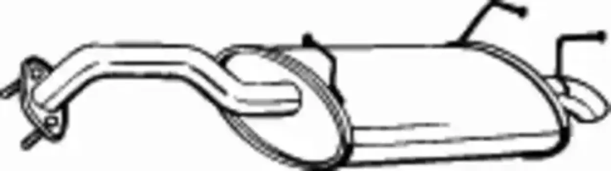 глушитель задняя часть!\ Nissan Primera 1.8i 16V 02> 145-109 BOSAL